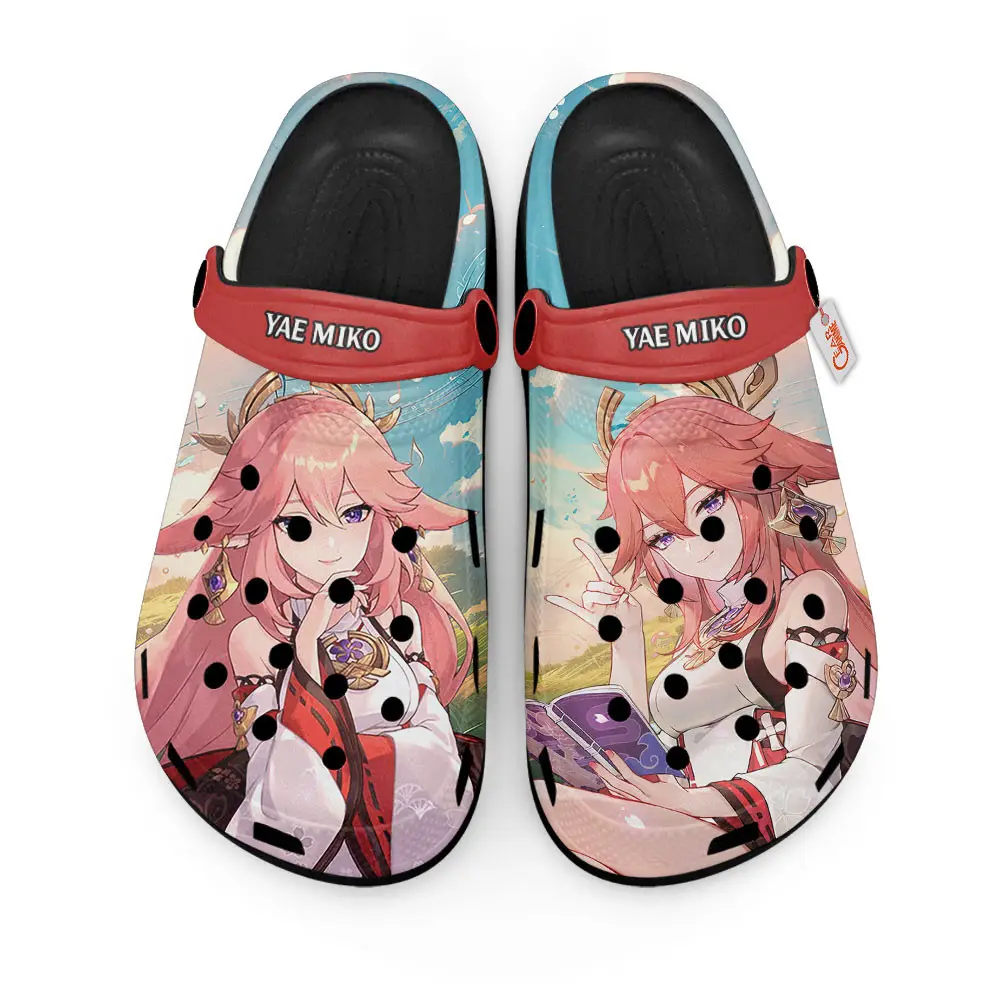 Yae Miko Genshin Impact Edition Premium Clogs Personalized Name