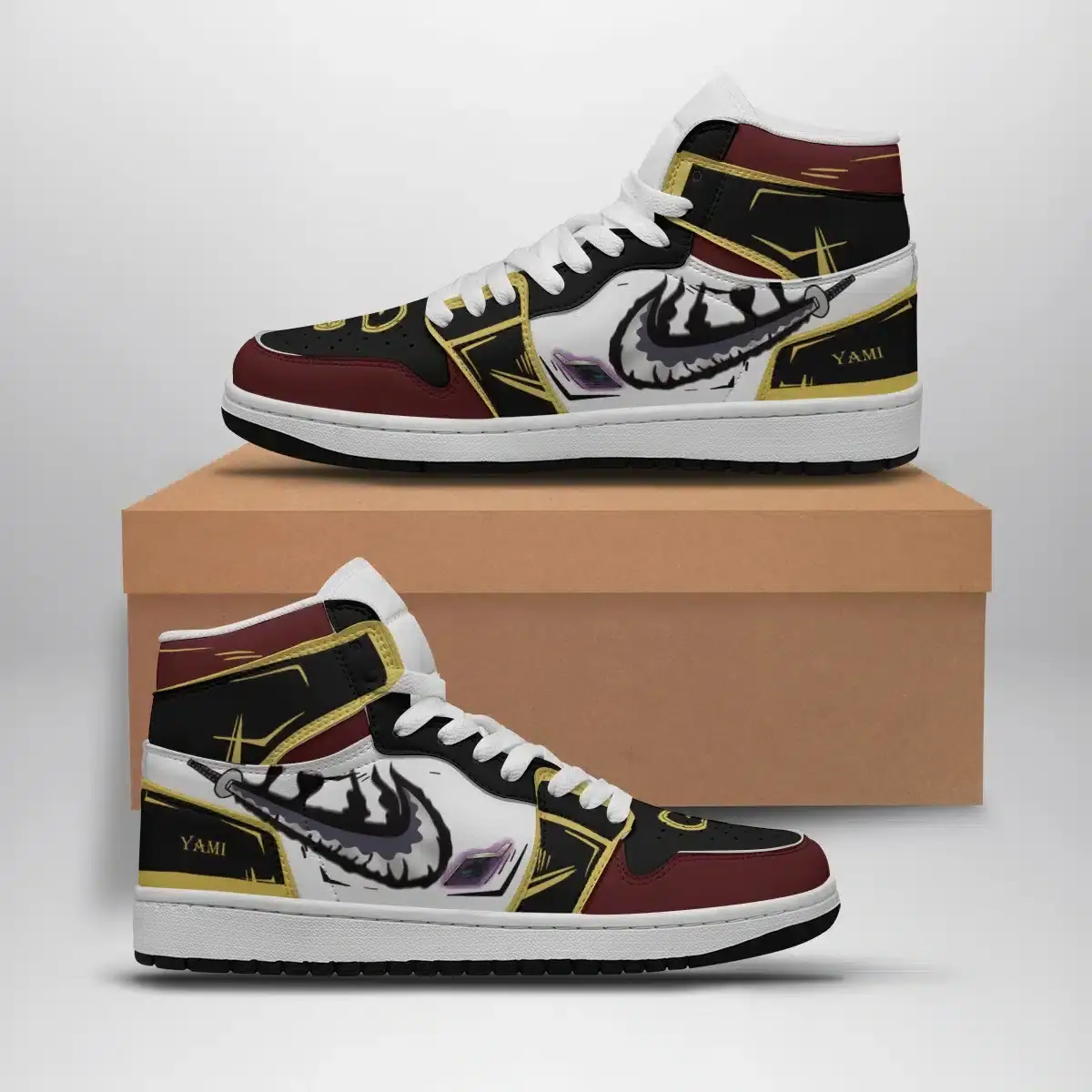 Yami Sukehiro Black Clover Air Jordan 1 Shoes