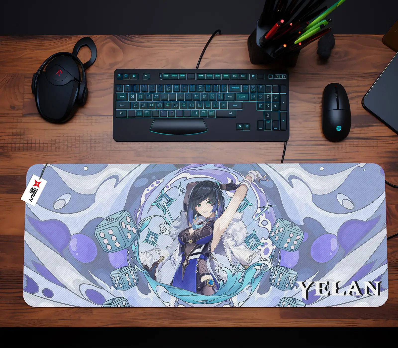 Yelan Mouse Mats Personalized Name Custom