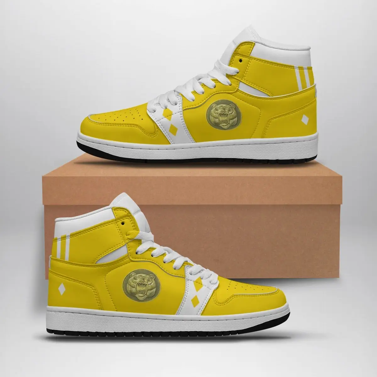 Yellow Ranger Ninjetti Power Rangers Air Jordan 1 Shoes