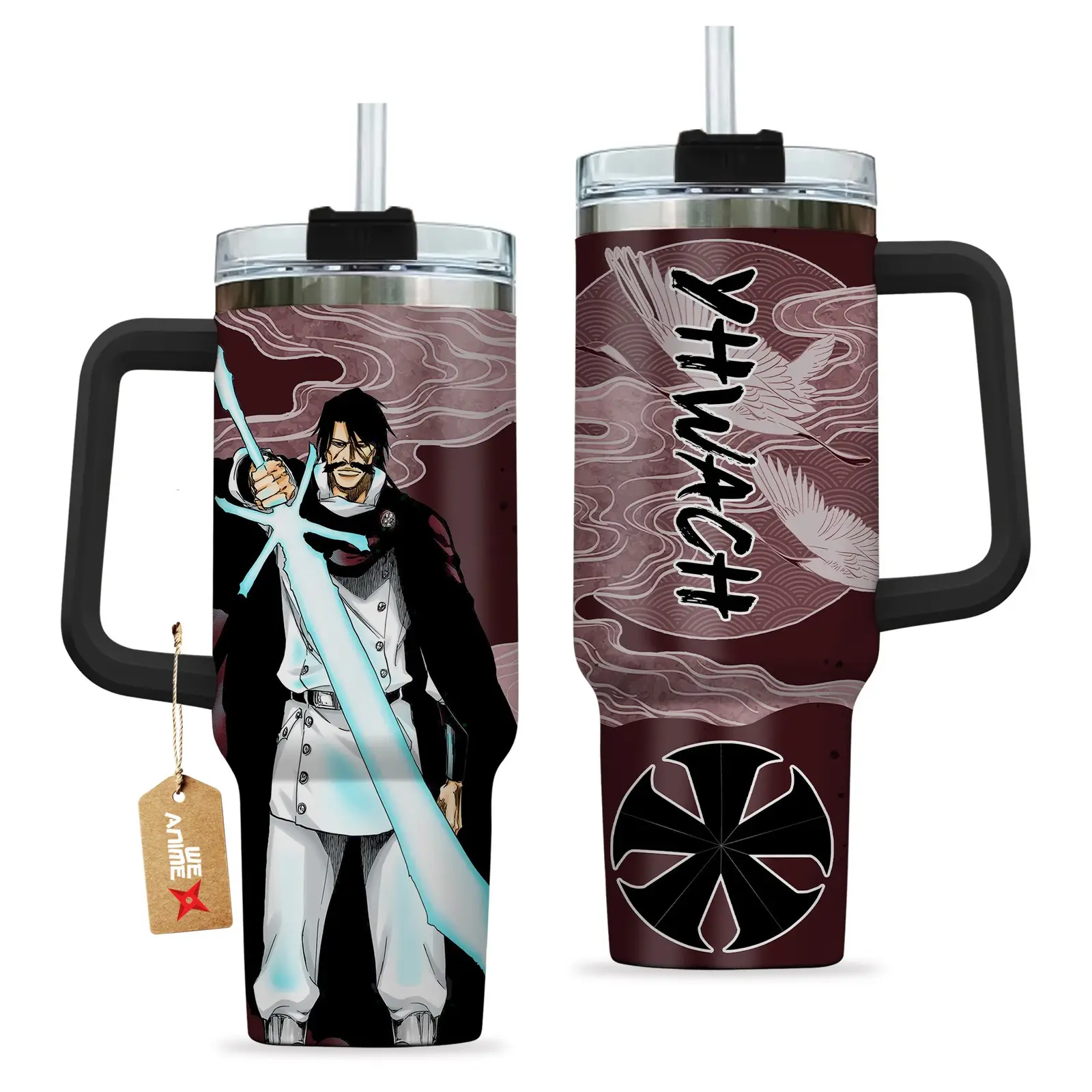 Yhwach Bleach Anime Custom  Quencher   40oz Stainless Steel Tumbler With Handle HG