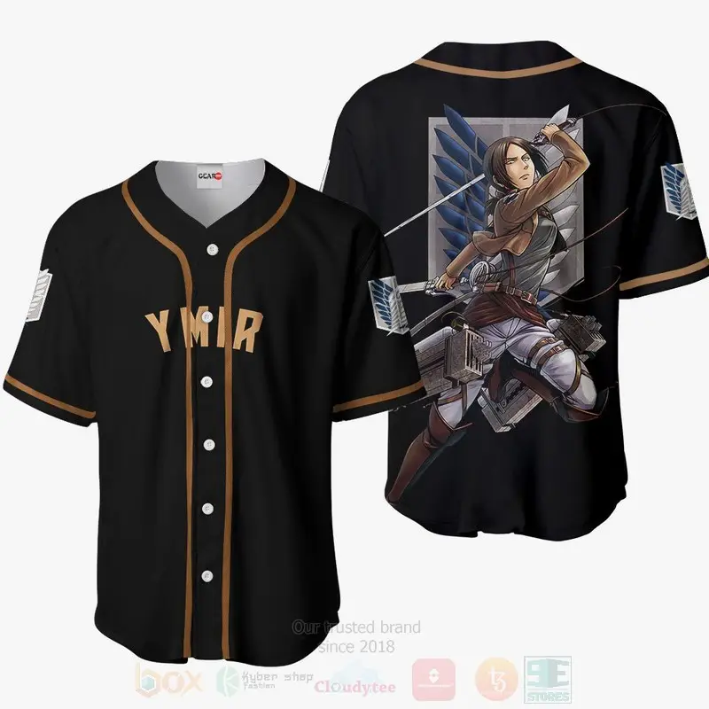 Ymir Attack On Titan Anime Baseball Jersey Shirt HG