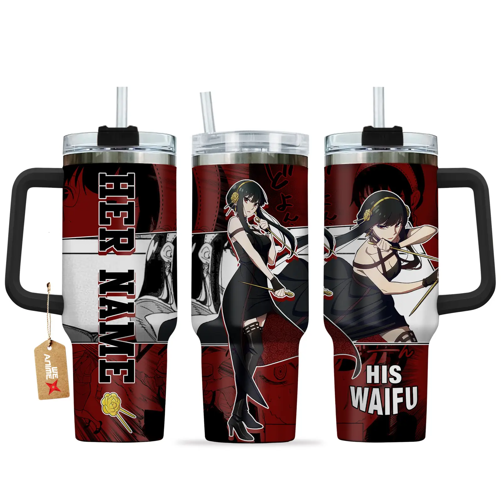 Yor Forger - 40oz Travel Tumbler Name - Senpai Waifu Collection