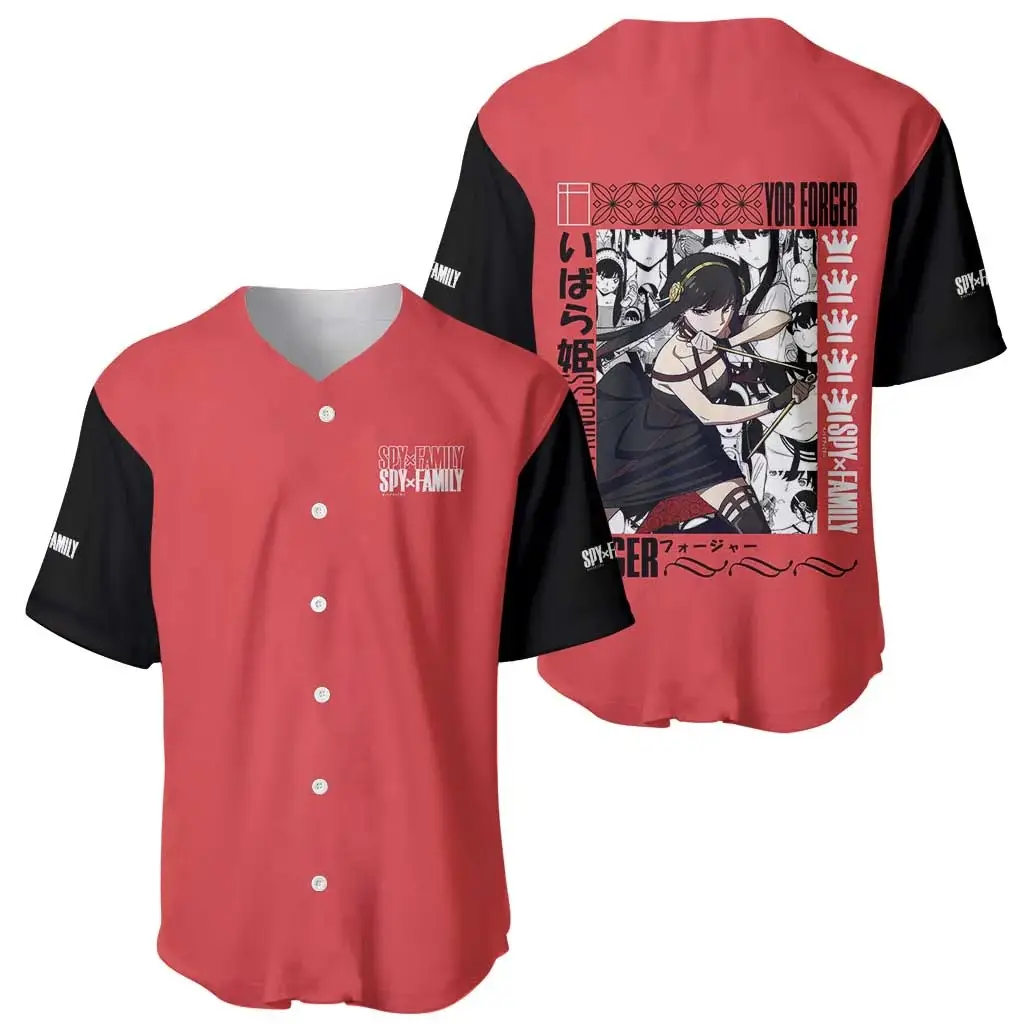 Yor Forger Spy x Family Baseball Jersey Anime Style - Benietee Shop