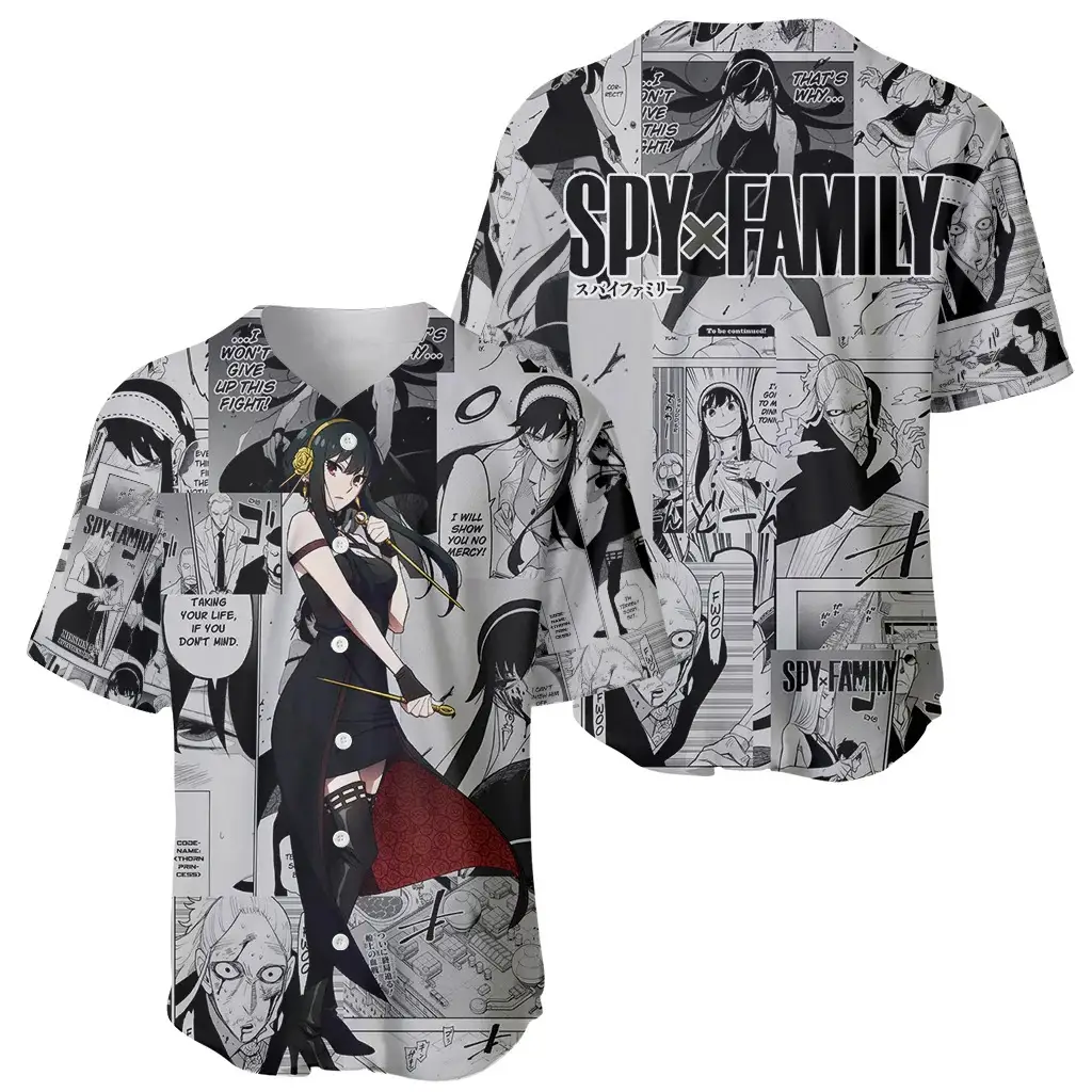 Yor Forger Spy X Family Baseball Jersey Manga Mix Anime Style - Benietee Shop