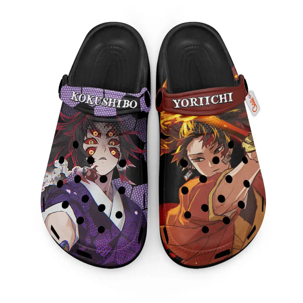 Yoriichi Tsugikuni and Kokushibo Edition Custom Anime Clogs