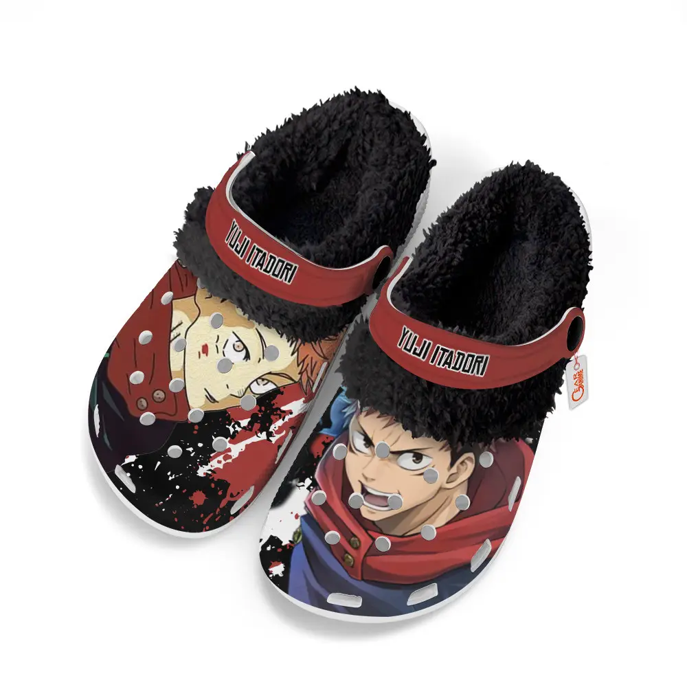 Yuji Itadori Edition Fleece-Lined Clogs Personalized Name