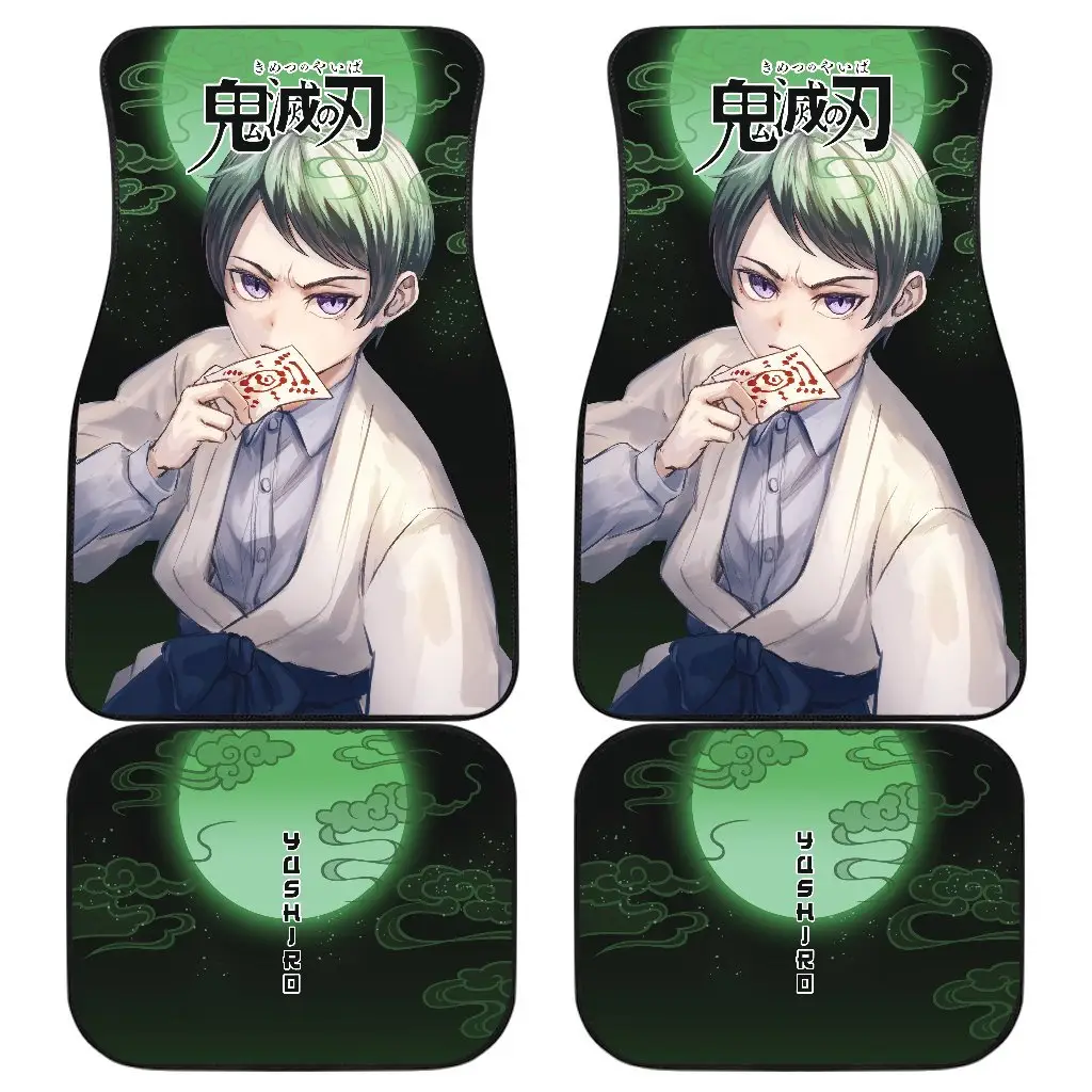 Yushiro Demon Slayer Under The Moon Car Floor Mats Anime