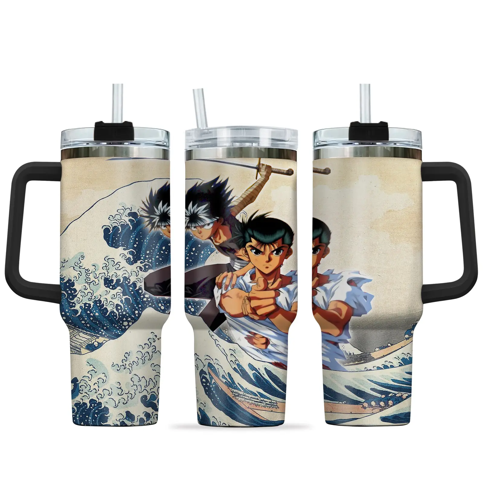 Yusuke - Hiei 40oz Travel Tumbler With Handle Rivalries Kanagawa Collection
