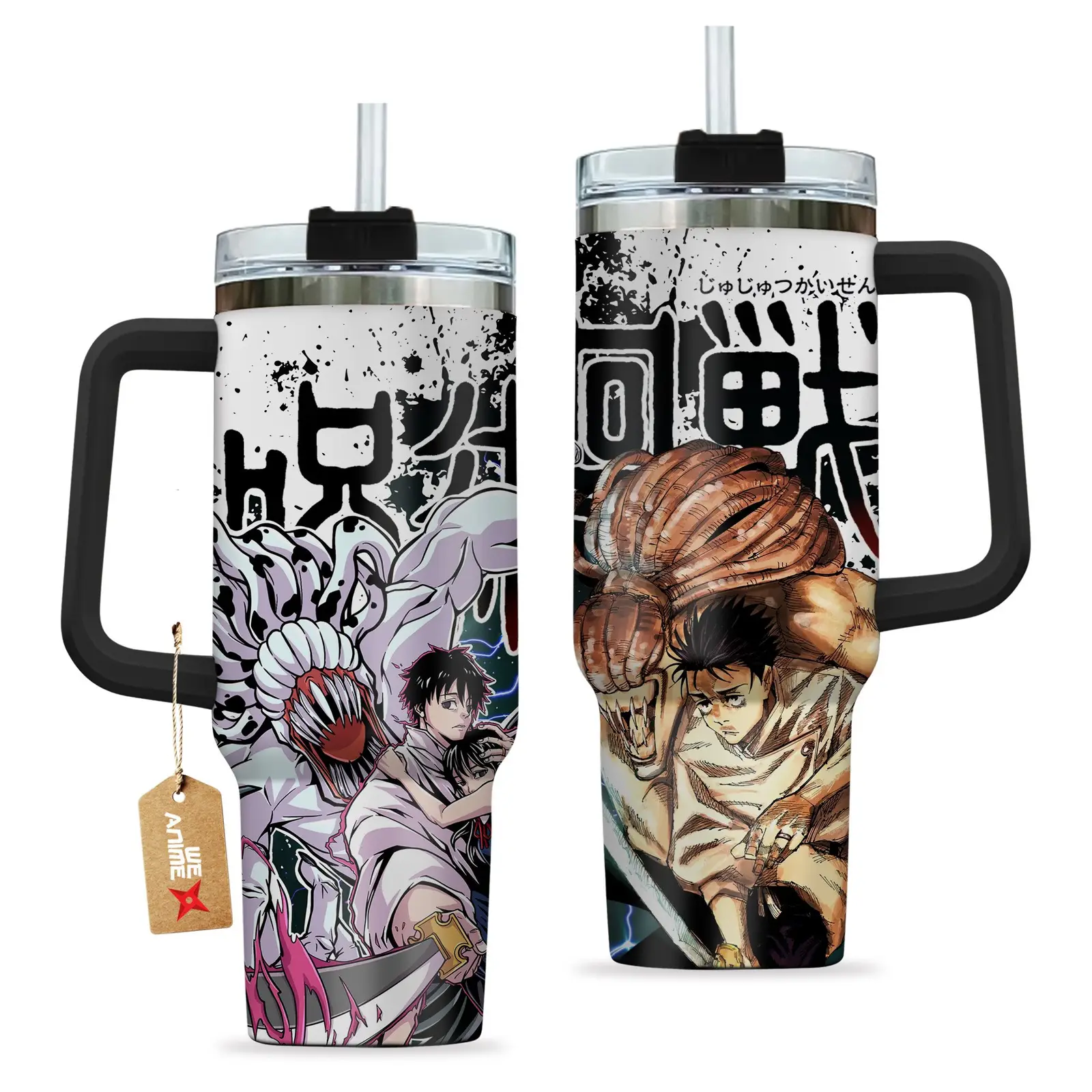 Yuta Okkotsu And Rika Jujutsu Kaisen Anime Custom  Quencher   40oz Stainless Steel Tumbler With Handle HG