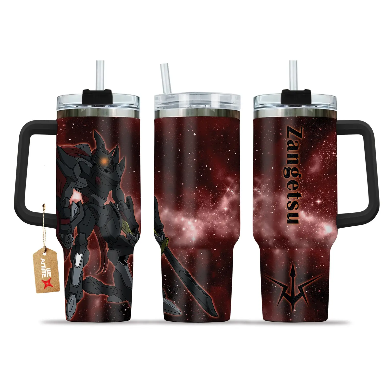 Zangetsu Bleach Anime Custom  Quencher   40oz Stainless Steel Tumbler With Handle HG