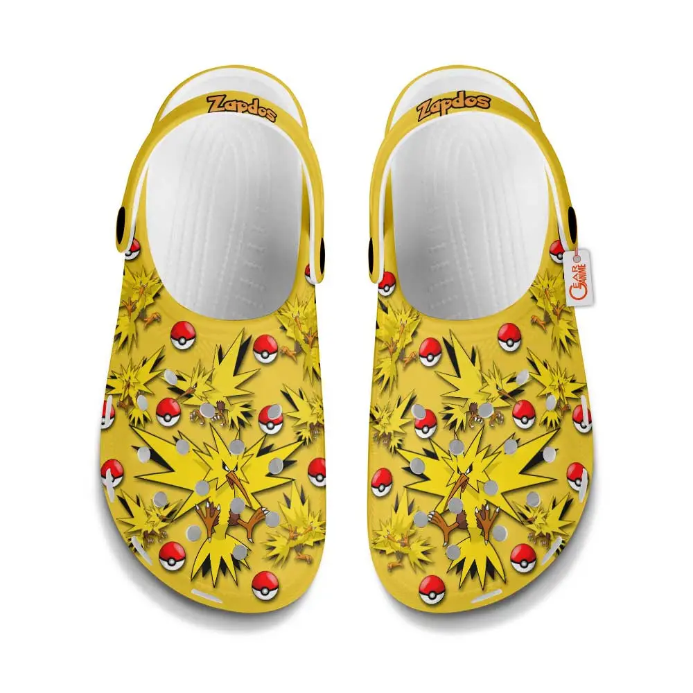 Zapdos Edition Custom Anime Clogs Pattern Style