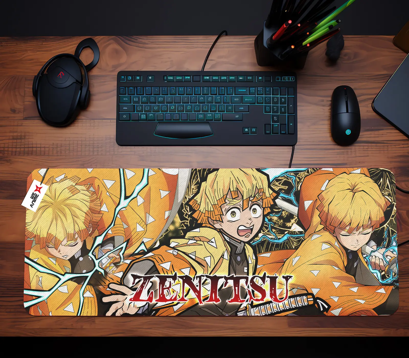 Zenitsu Agatsuma Mouse Mat Personalized Name