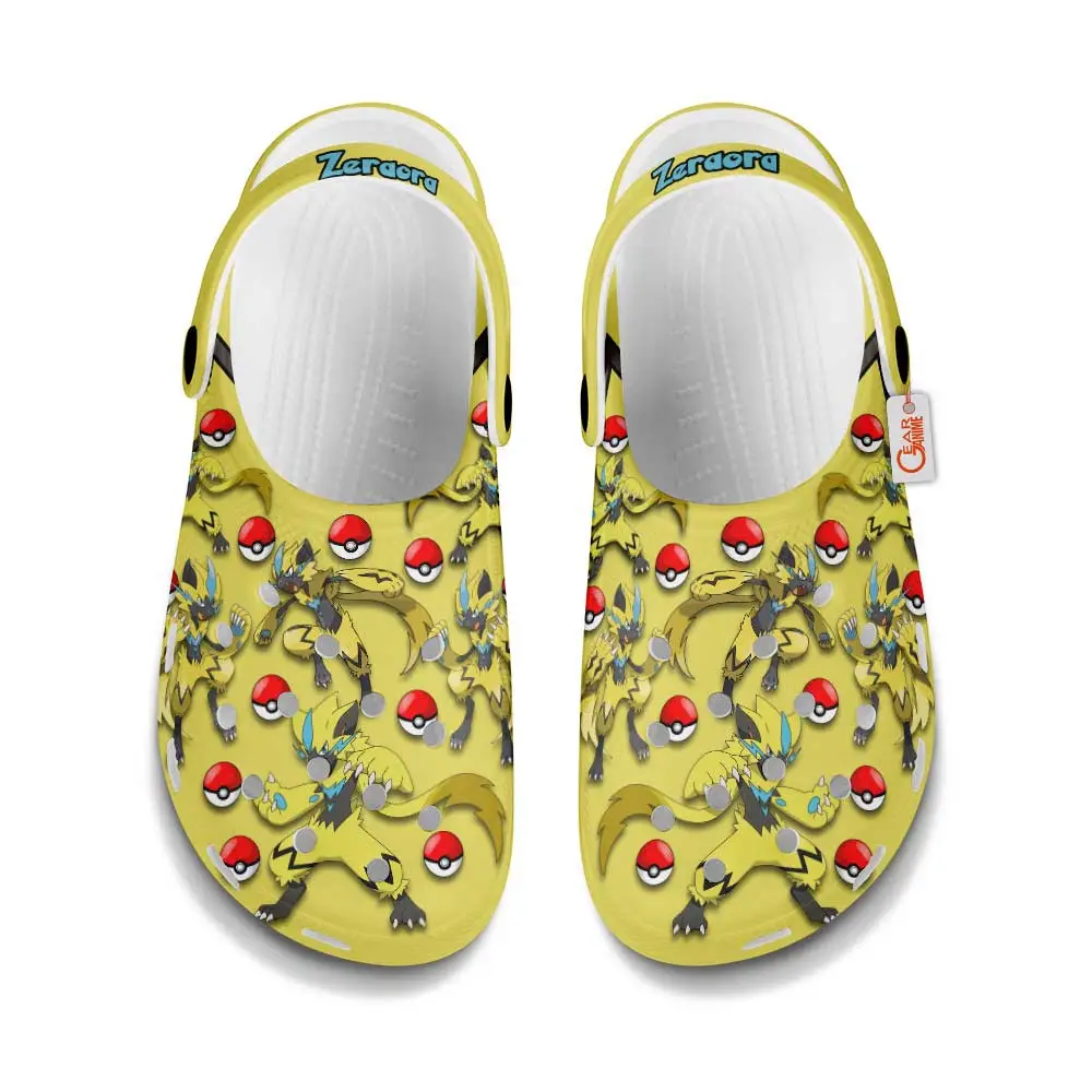 Zeraora Edition Custom Anime Clogs Pattern Style