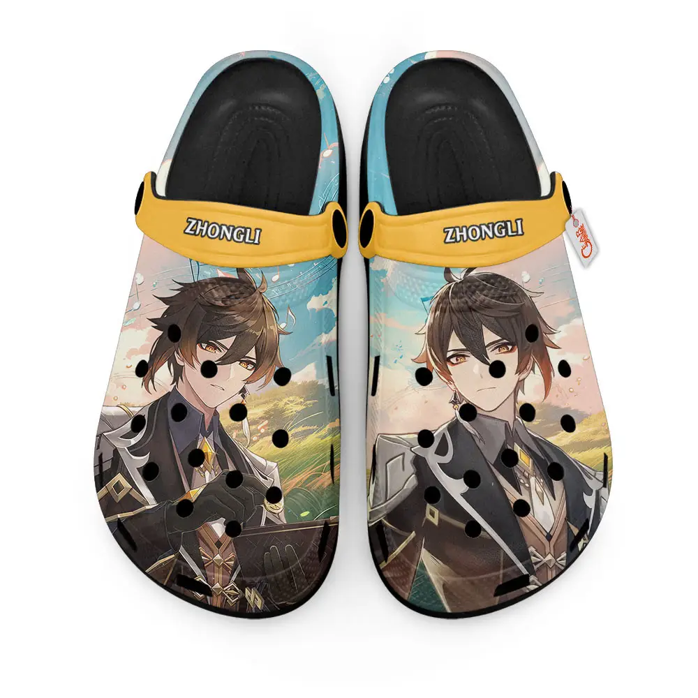 Zhongli Genshin Impact Edition Premium Clogs Personalized Name