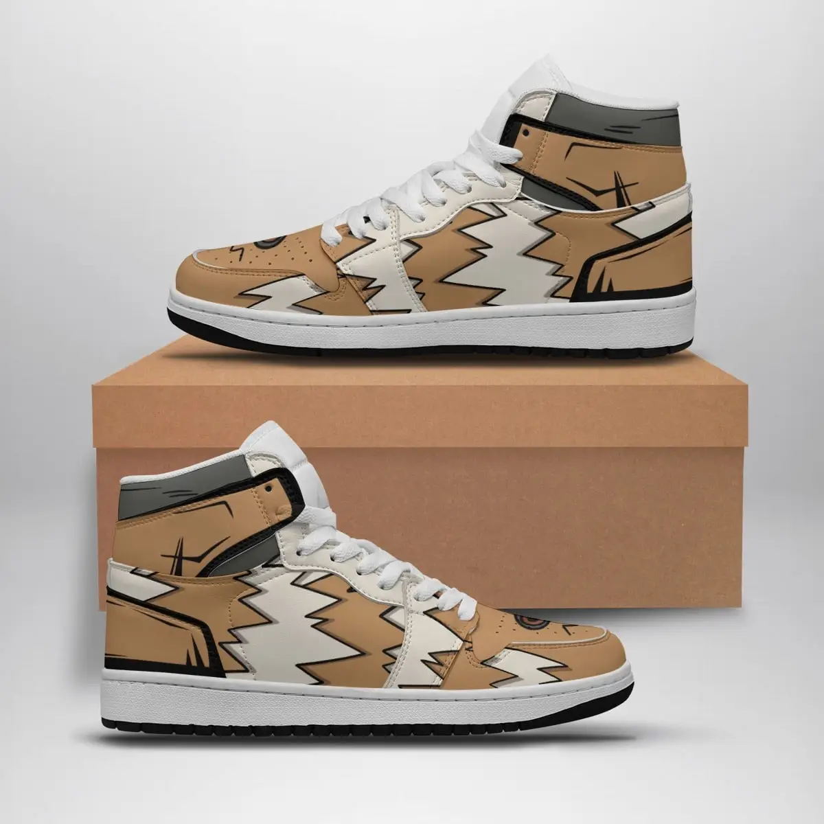 Zigzagoon Pokemon Air Jordan 1 Shoes