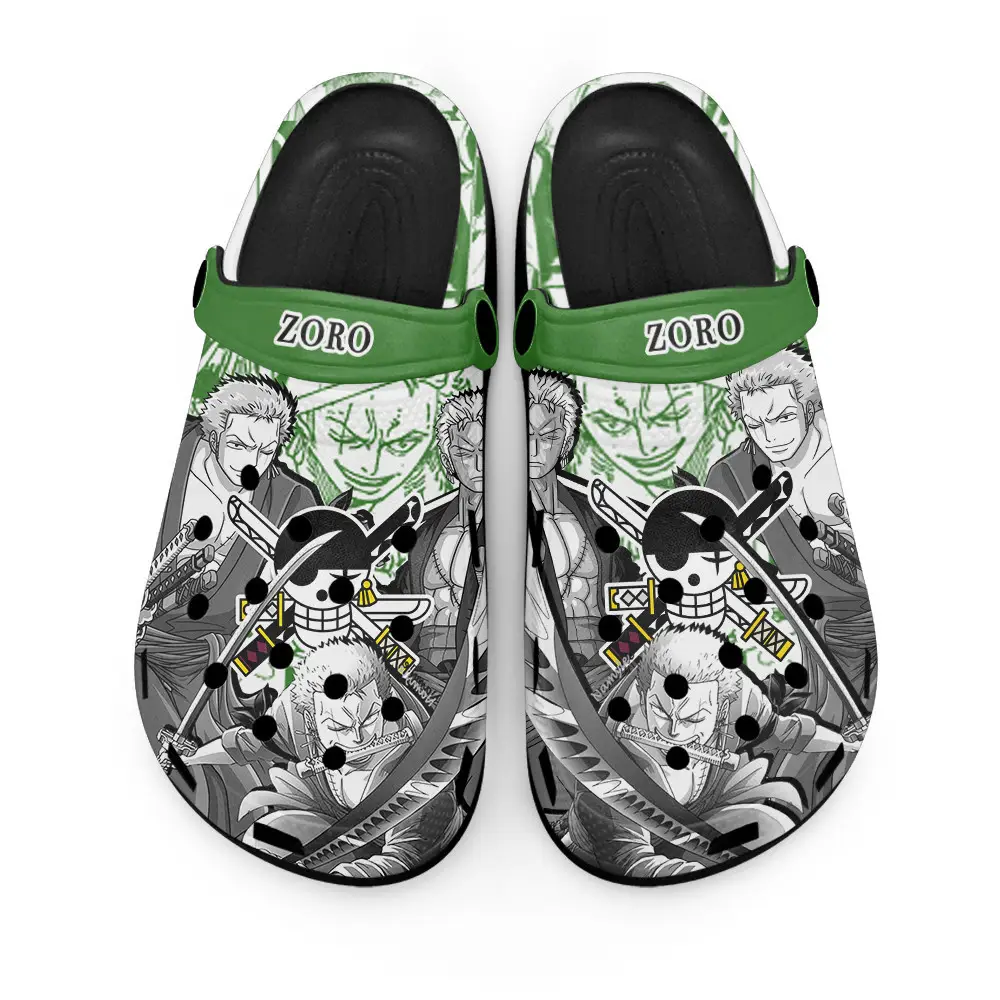 Zoro Jolly Roger Premium Clogs Personalized Name