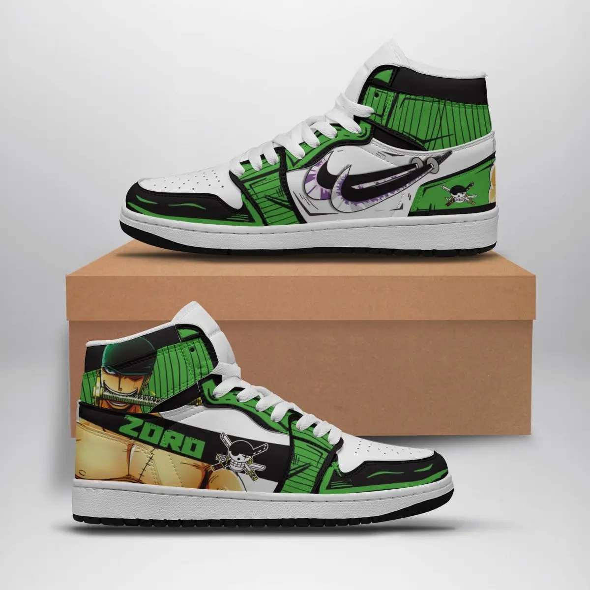 Zoro One Piece Air Jordan 1 Shoes