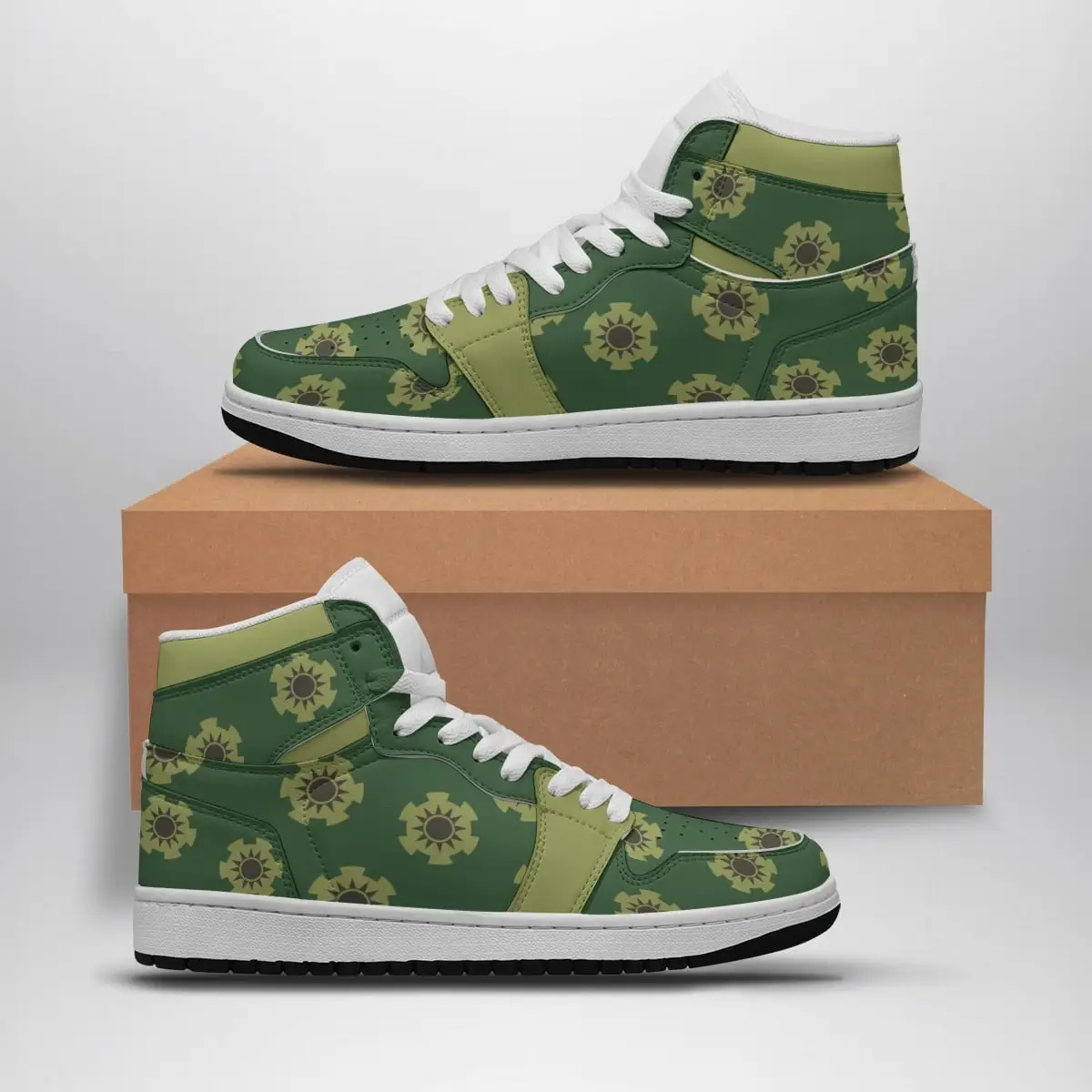 Zoro Wano Pattern One Piece Air Jordan 1 Shoes