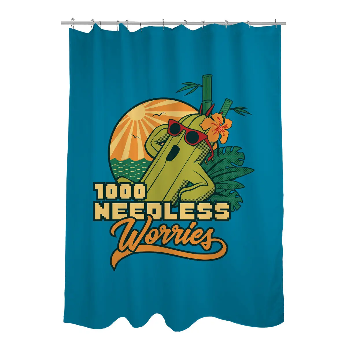 1000 Needless Worries Shower Curtains