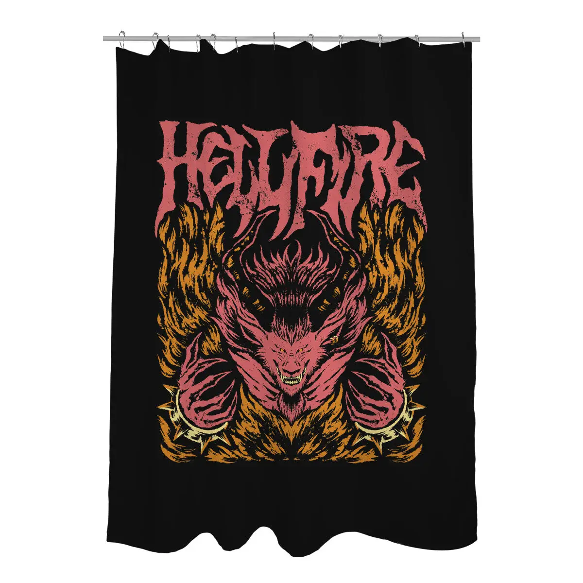 A Hellfire Shower Curtains