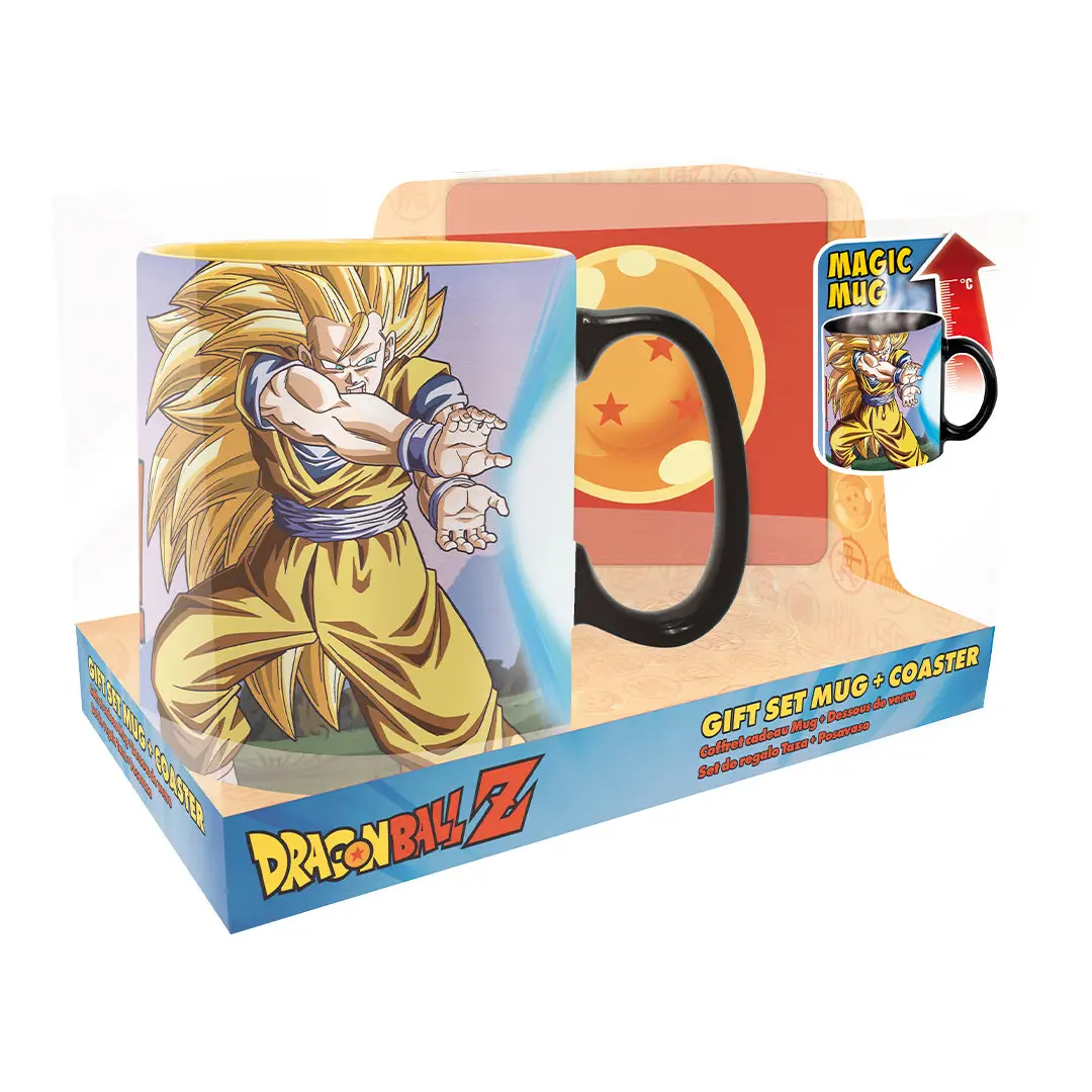 ABYstyle Dragon Ball Z Kamehameha Gift Set Heat Change Mug and Coaster