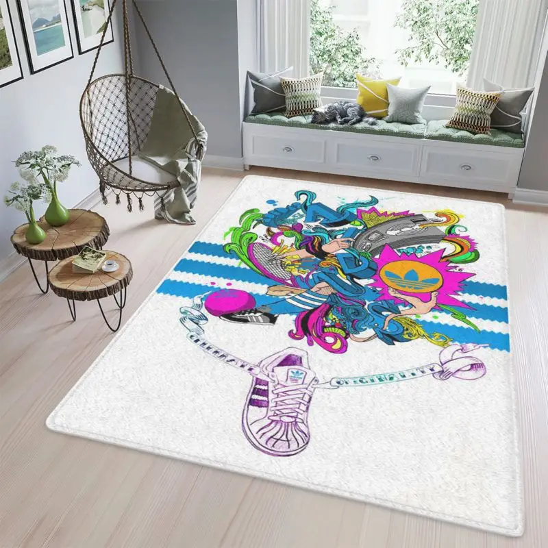 Adidas Design New Gifts Sneaker Rug Home Decor