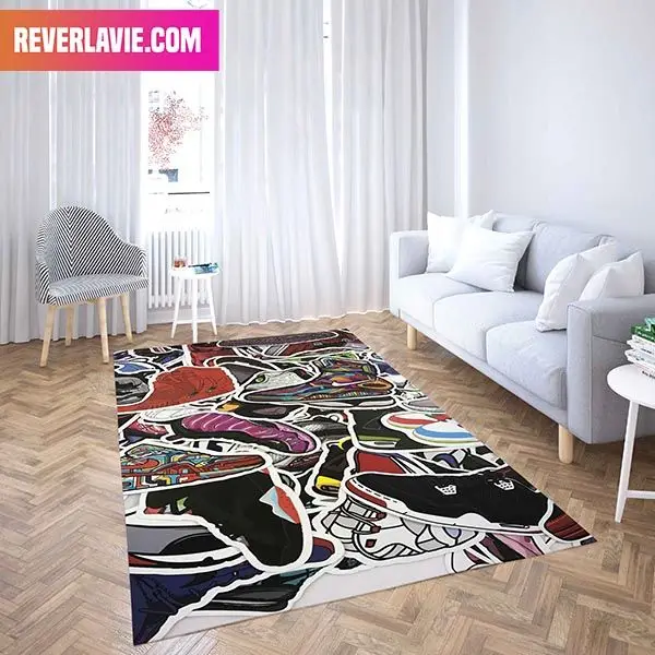Air Jordan 1 x Nike Air Force 1 Home Decor Sneaker Rug