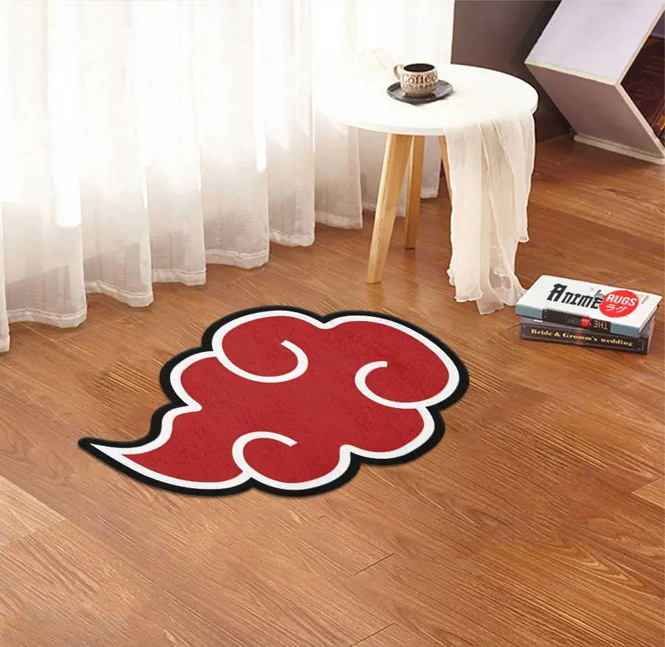 Akatsuki Cloud Rugs Custom Shaped Anime Room Decor Mat Quality Carpet