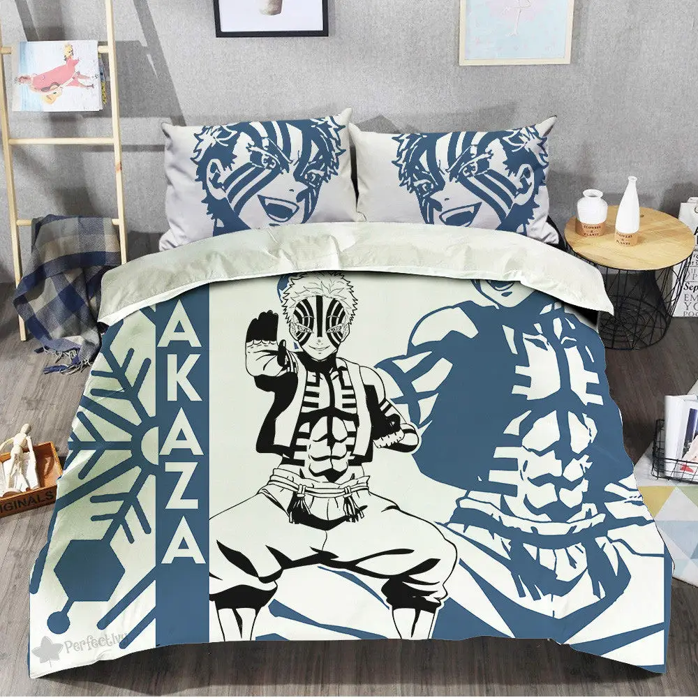Akaza Bedding Set Custom Anime