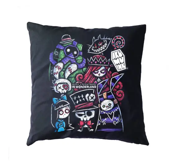 Alice and the Mad Ones Pillow Cushion