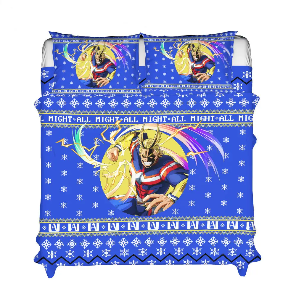All Might Xmas Polyester Duvet Cover Set