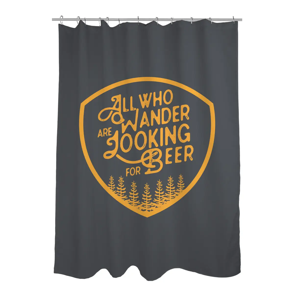 All Who Wander are Looking for Beer Shower Curtains