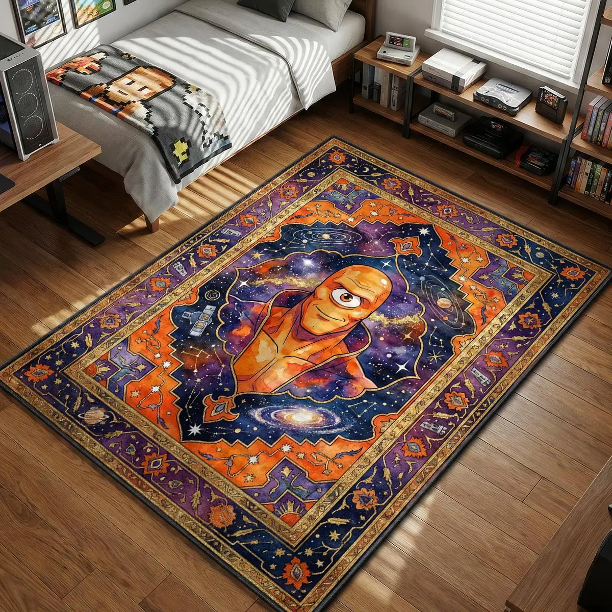 Allen the Alien Cosmic Rug - Invincible Room Mat