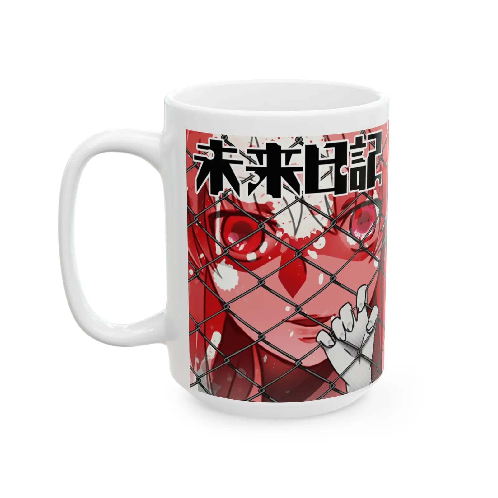 Anime Art Ceramic Mug with Yuno Design