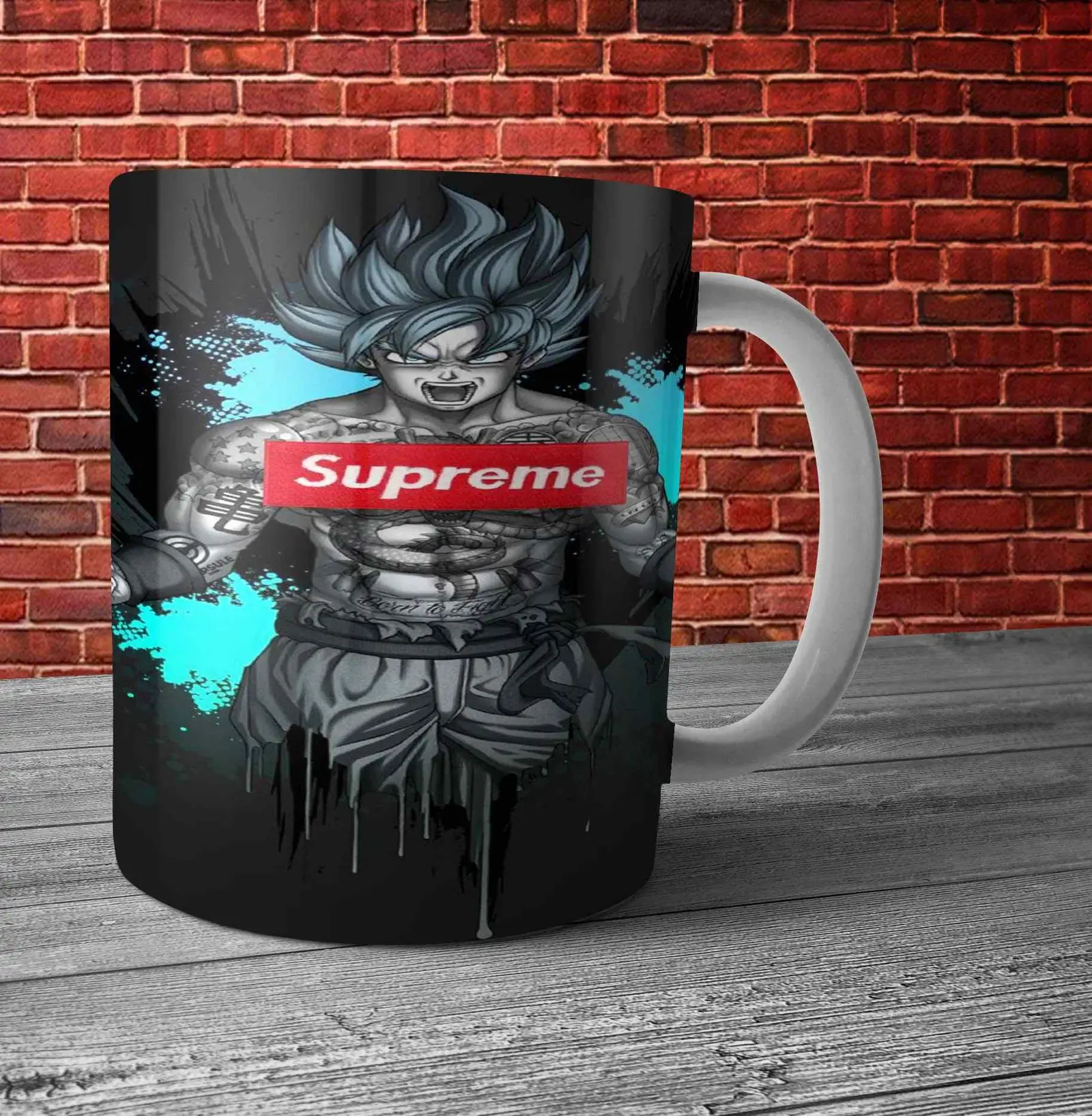 Anime Dragon Ballz Supreme Printed White Mug