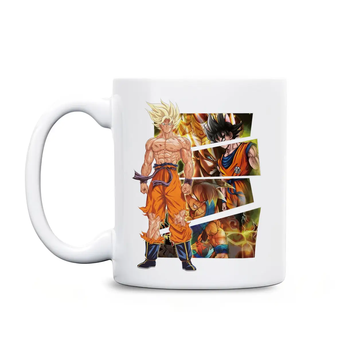 Anime Goku Cup Saiyan Energy Graphic