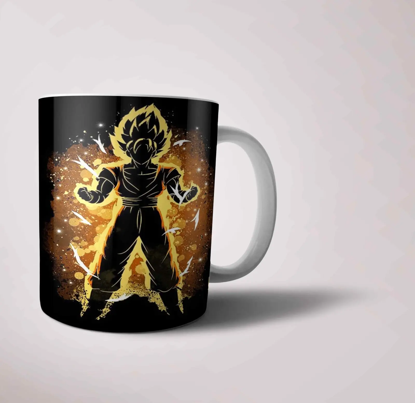Anime Goku Printed White Mug