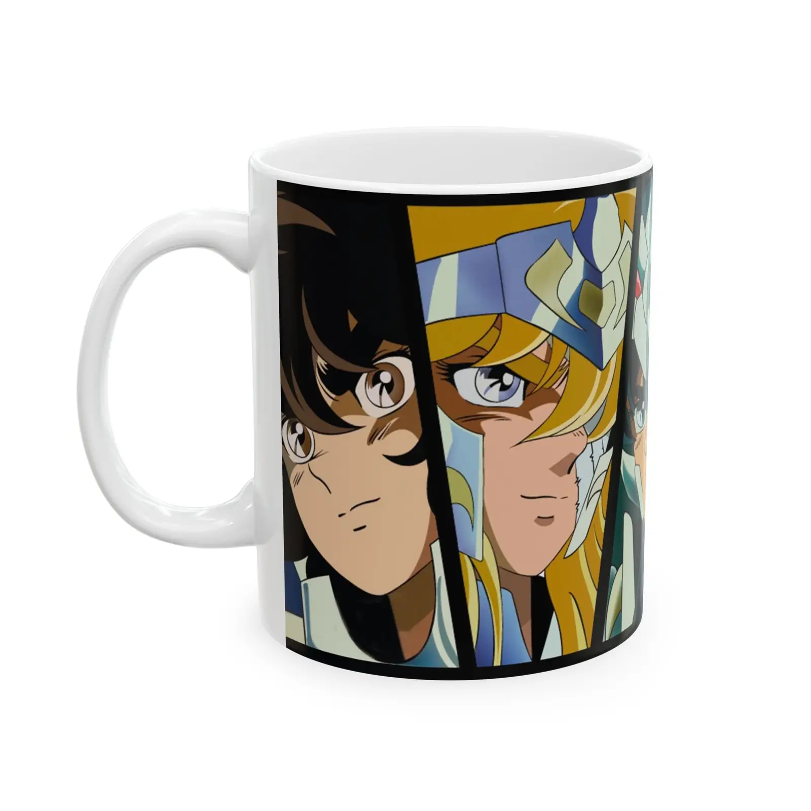 Anime Heroes Ceramic Mug | Armaduras Sagradas Perfect Mug for Fans