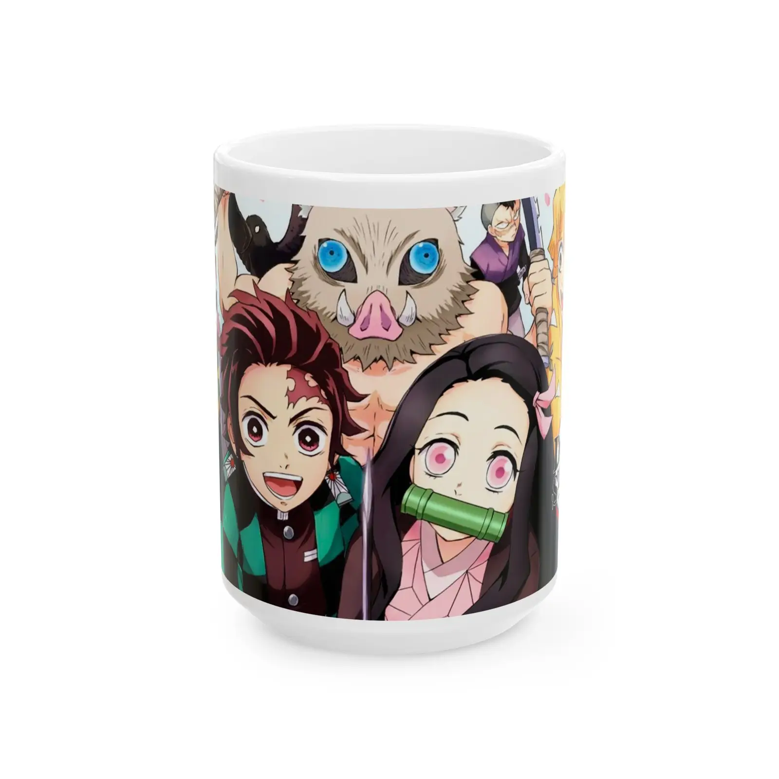 Anime-Inspired Ceramic Mug – Demon Slayer Characters