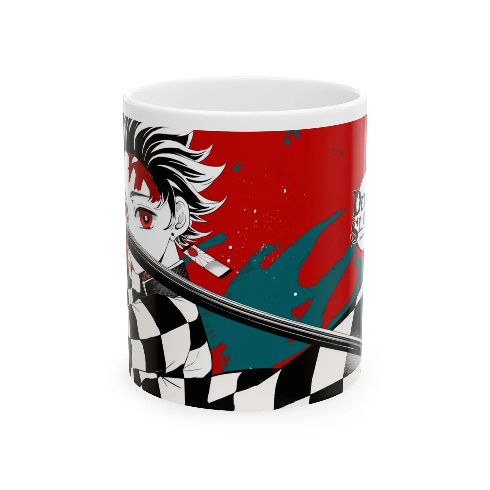 Anime-Inspired Ceramic Mug - Demon Slayer Design