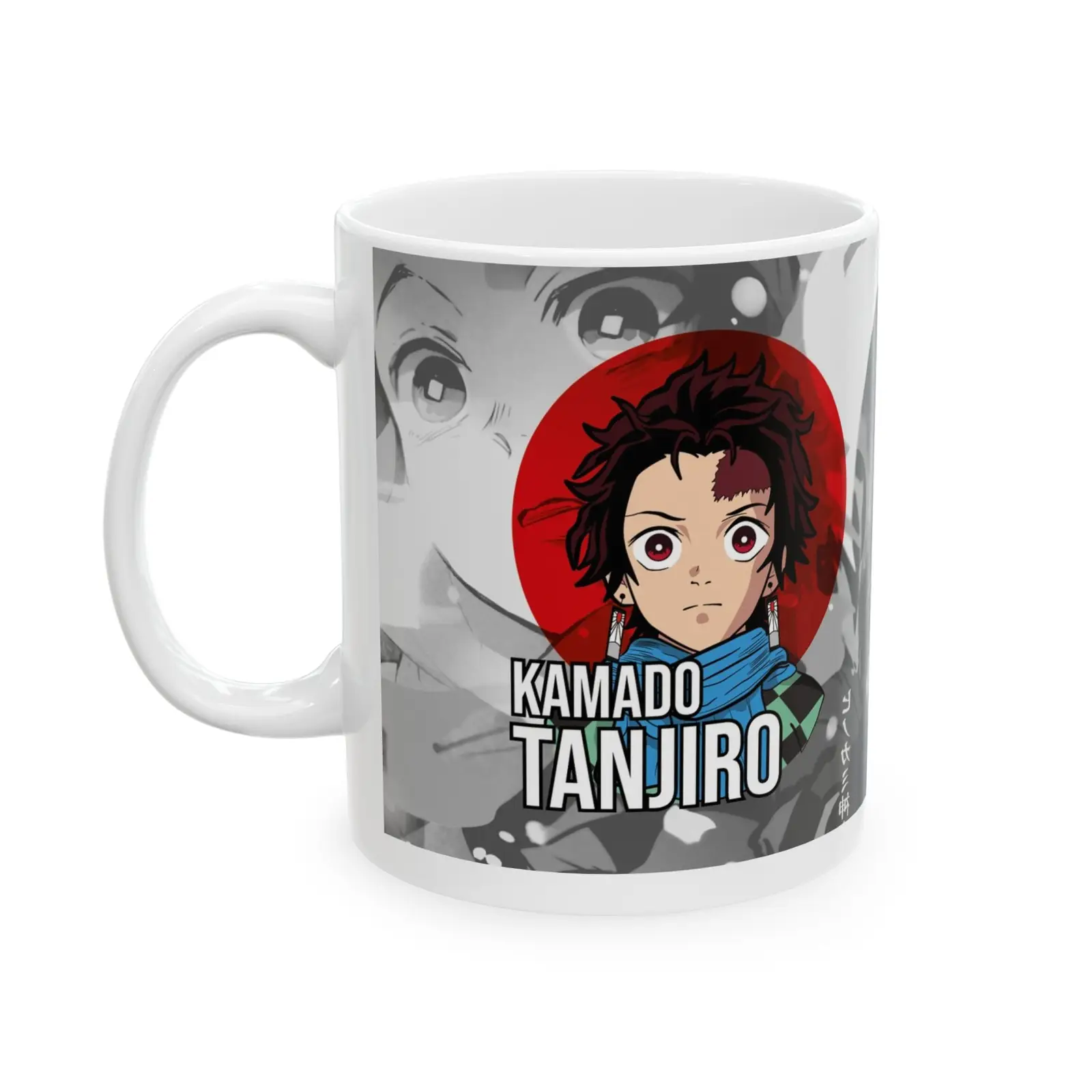 Anime-Inspired Ceramic Mug - Tanjiro Bold Character Design