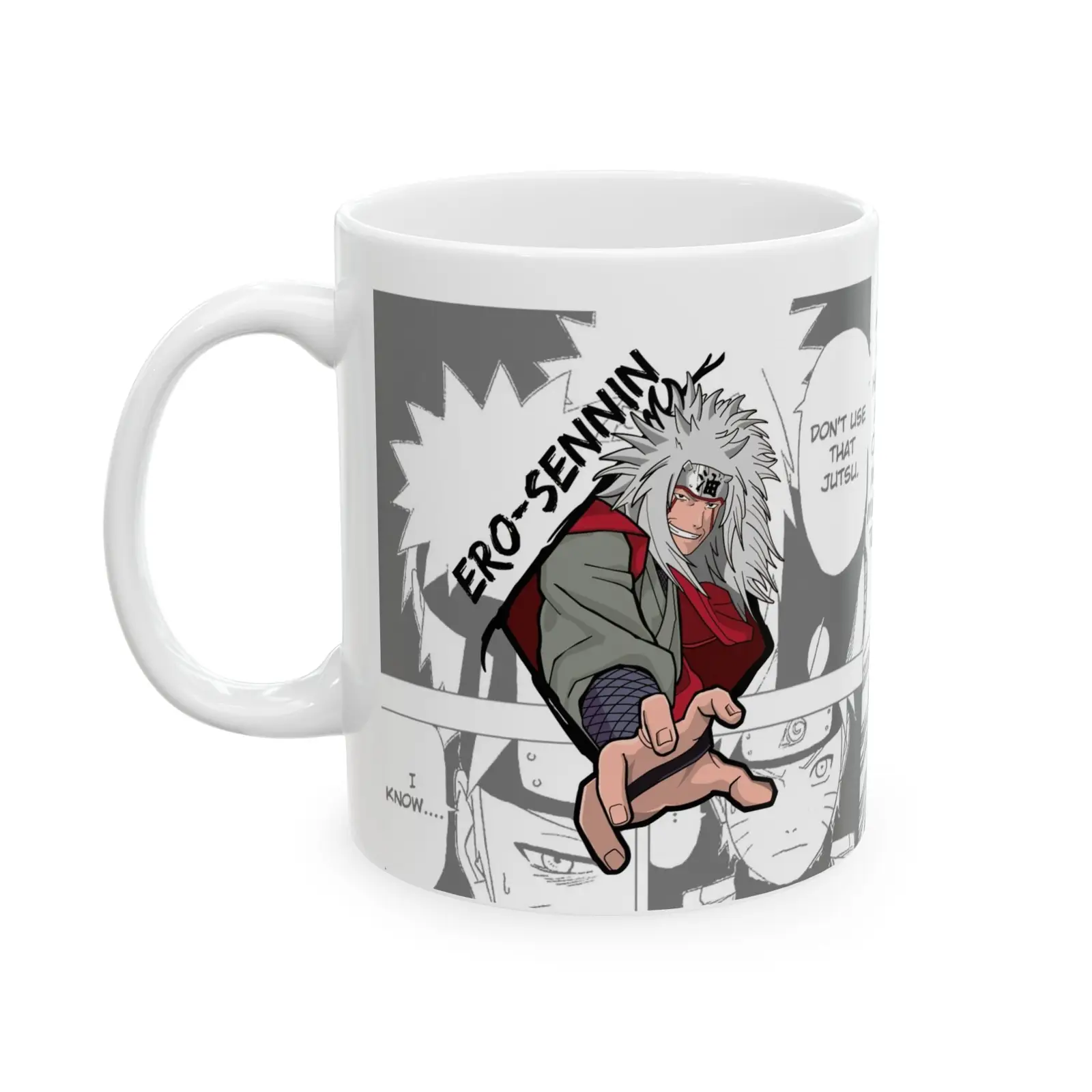 Anime-Inspired Ceramic Mug with Sage Quotes - Perfect Gift for Fans