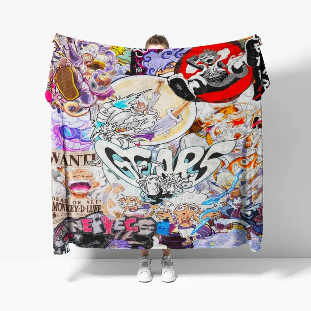 Anime Luffy Gear 5th Blankets For Fans Soft