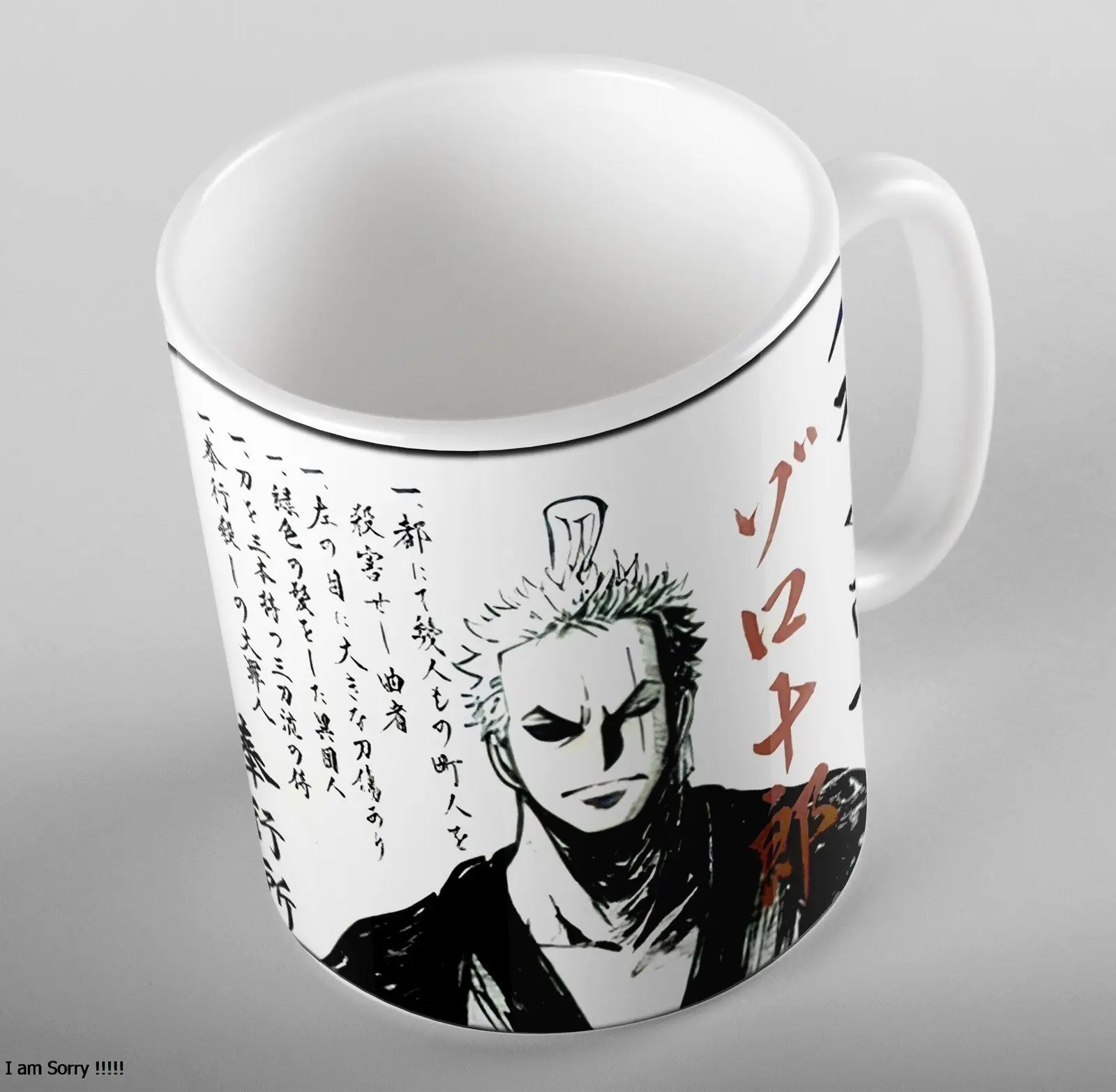 Anime Roronoa Zoro Mug For One Piece Fans