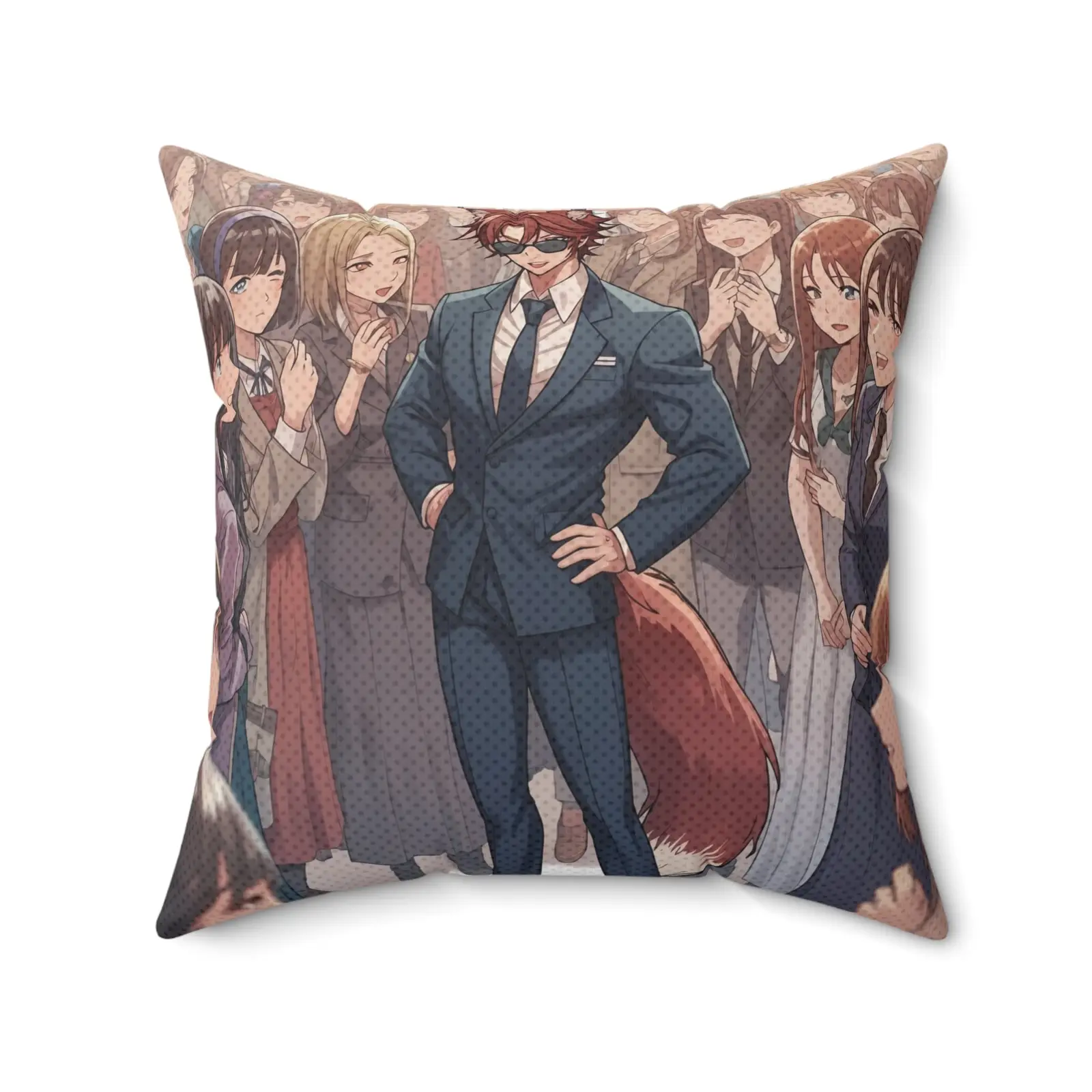 Anime Square Cushion KAITO Fox Icon & Business Style