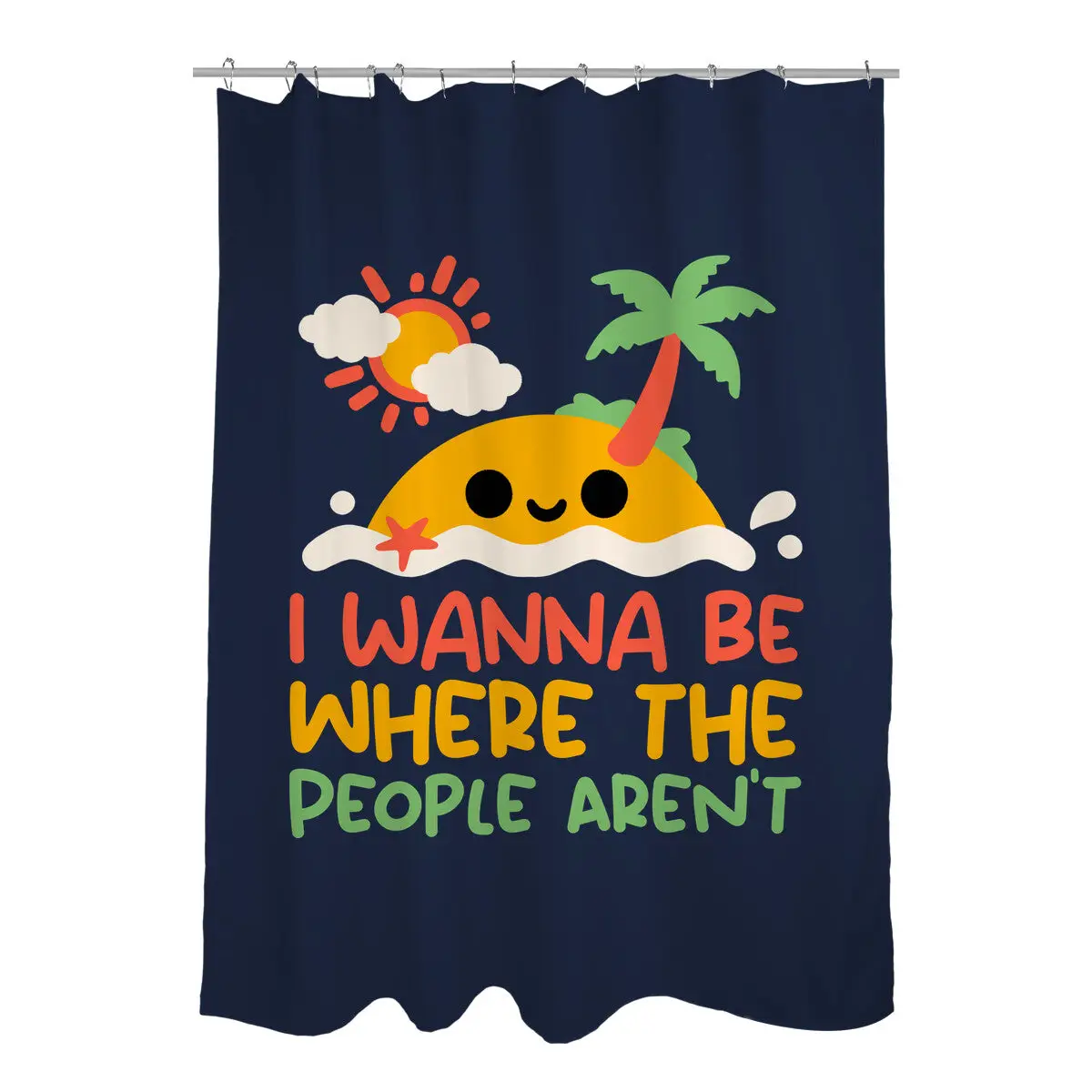Antisocial Desert Island Shower Curtains