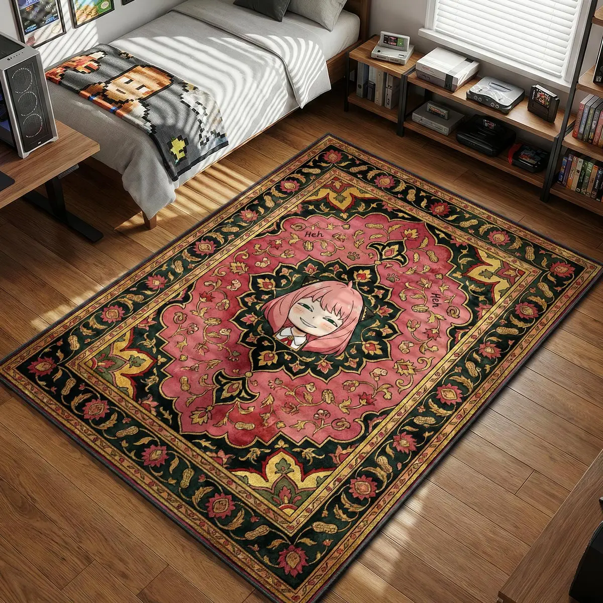 Anya Forger Heh Face Rug - Spy x Family Chair Mat