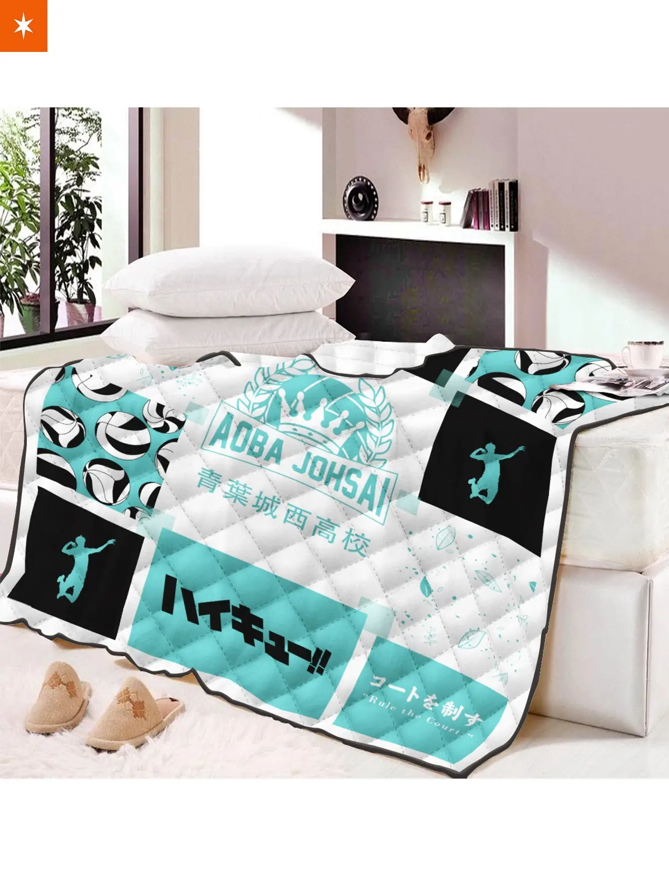 Aoba Johsai Cozy Quilt Blanket