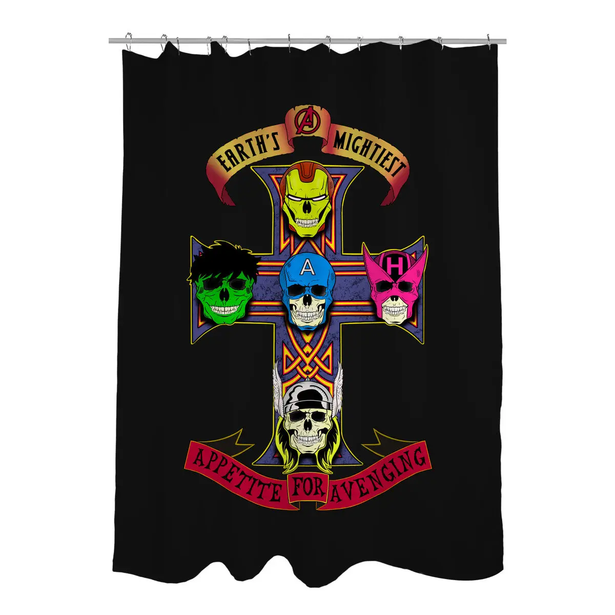 Appetite For Avenging Shower Curtains